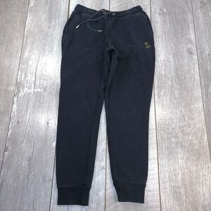 OVO Mens Jogger Sweatpants Size Small Black Pullon Mid Rise Drake Owl Stretch
